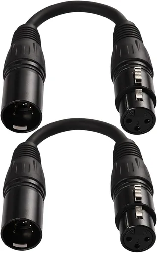Vista 7 de MFL. Adaptador DMX de 3 pines a 5 pines (3 pines macho a 5 pines hembra) Señal XLR DMX cable de 3 pines a 5 pines para micrófono de iluminación
