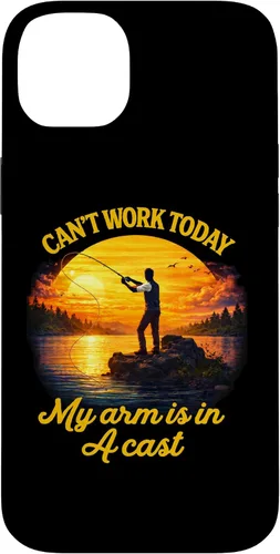 Vista 15 de Can't Work Today My Arm is in A Cast Fly Fishing Funny Humor Case for iPhone 17