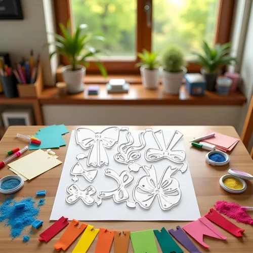 Vista 4 de Troqueles de corte de arco para hacer tarjetas, plantillas de corte para álbumes de recortes, álbum de fotos, troqueles de papel decorativo