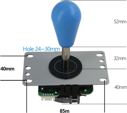 Vista 6 de SJJX Arcade Game Controller USB Encoder 2 Player Gamepad Microswitch Button 8way Joystick for Nintendo Switch PC PS3 Retropie Raspberry Pi MAME