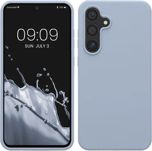 Vista 295 de kwmobile Funda compatible con Samsung Galaxy S9 - Funda de silicona TPU con acabado suave - Blue Reef