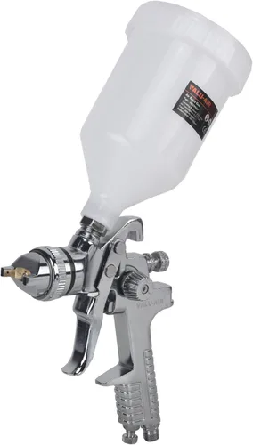 Vista 4 de Valu-Air H827-B Pistola de pulverización de aire de alimentación por gravedad HVLP de 20 onzas con regulador (boquilla de 0.055 in)