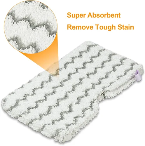 Vista 3 de Paquete de 6 almohadillas de repuesto para trapeador de vapor compatibles con Shark Steam Pocket Mop S3501 S3550 S3601 S3801 S3901 SE450 S3601D