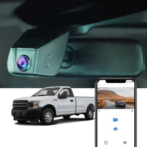Vista 9 de Fitcamx Cámara de tablero 4K adecuada para Ford F250 F350 XL XLT 2011-2025 (DZ-00455), aspecto de fábrica OEM, video UHD 2160P, WiFi y aplicación