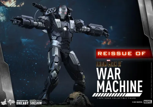 Vista 4 de Hot Toys Máquina de guerra 1:6 - Iron Man 2, Plata