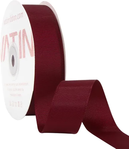 Vista 178 de VATIN Cinta de Grogrén Negra, 1-1/2" x 50 Yardas Continuas, Cinta de Grogrén de Poliéster Negra, Usar para Lazos de Bricolaje, Accesorios