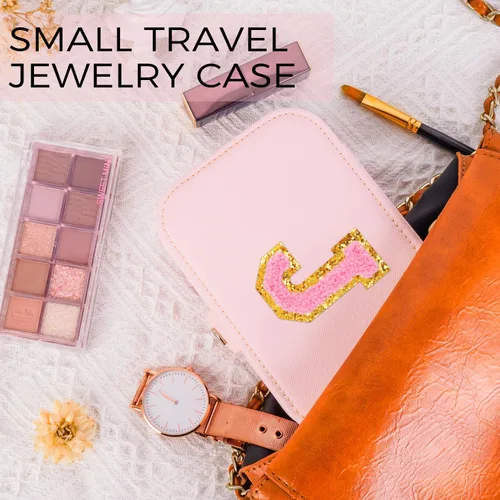 Vista 6 de Uygafly Organizador de joyas Estuche de joyería de moda para viaje, organizador de viaje personalizado, regalos para adolescentes, regalos