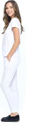 Vista 2 de Dagacci Medical Uniform Conjunto de ropa quirúrgica unisex de 4 vías para mujer y hombre