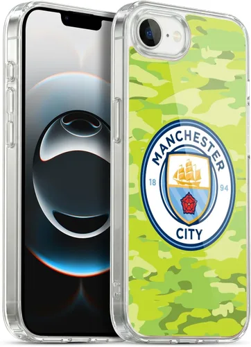 Vista 96 de Head Case Designs Funda de gel con licencia oficial del Manchester City Man City FC Blue Moon Badge Camou [protección de grado militar] compatible