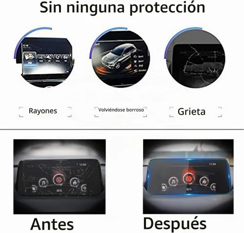 Vista 2 de TTCR-II para 2017 2018 2019 Mazda CX-5 Protector de pantalla de navegación de 7 pulgadas, para 2020 CX5 Sport Protector de pantalla Pantalla