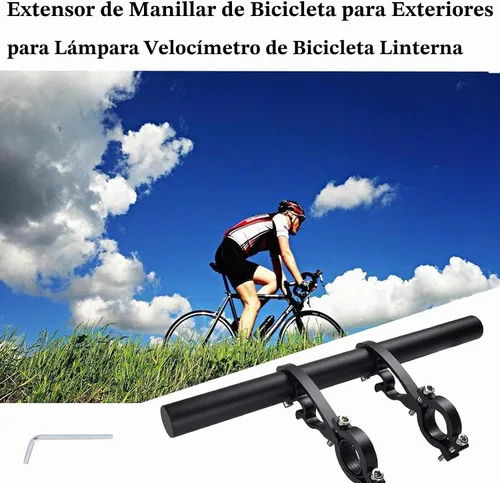 Vista 8 de Yizhet Extensor de manillar de bicicleta, extensión de manillar de bicicleta, ligero y duradero, soporte de manillar de bicicleta doble