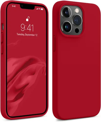 Vista 11 de AOTESIER Funda magnética para iPhone 13 Pro Max, compatible con MagSafe, protección militar a prueba de golpes, funda de silicona con forro de Verde