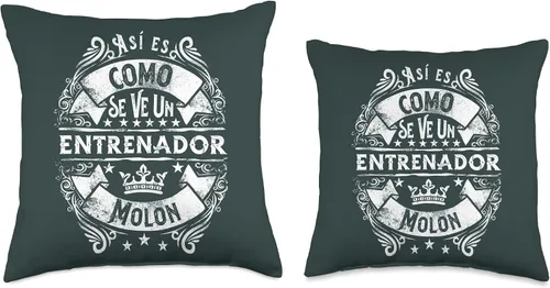 Vista 3 de Regalo Entrenador futbol baloncesto personal Un Entrenador Molon Divertido Humor para Hombre - Cojín de fútbol, 16 x 16, multicolor