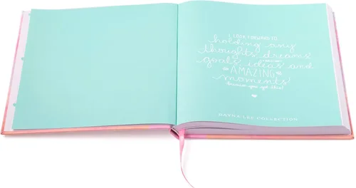 Vista 4 de Eccolo Dayna Lee Collection "Stay True To You" - Cuaderno de tapa dura de 8 x 10 pulgadas, 256 páginas forradas sin ácidos