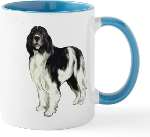 Vista 43 de CafePress Newfoundland Dog Drool Zone Taza de café de cerámica de 11 oz (11.0 fl oz)