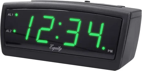 Vista 2 de Equity by La Crosse 30229 Reloj despertador digital LED, 0.9 pulgadas, verde