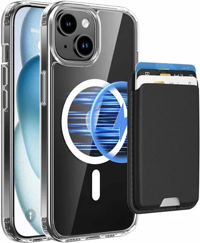Vista 50 de Funda magnética para iPhone 12 Pro Max, cartera magnética desmontable con soporte para tarjetas, [compatible con MagSafe] grado militar, a prueba