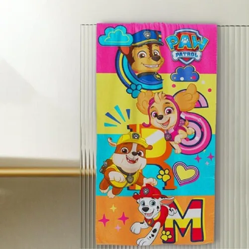 Vista 2 de Paw Patrol Boys Chase, Marshal, Rubble and Sky is Flying Dog - Toalla poncho con capucha