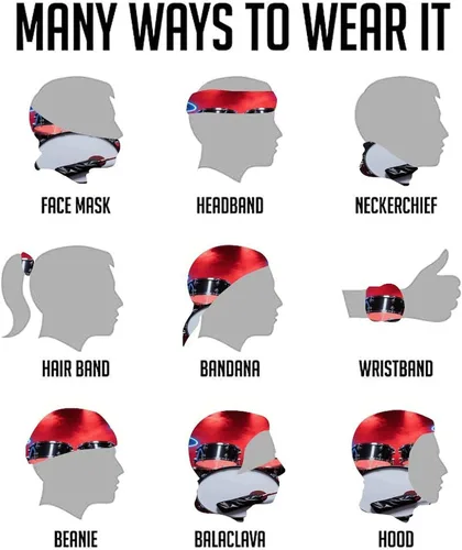 Vista 7 de Cool Drum Set Neck Gaiter for Men Women Upf 50+ Sun Protection Balaclava Face Mask Cover Moisture Wicking & Quick Dry Neckerchief Seamless Ski Mask