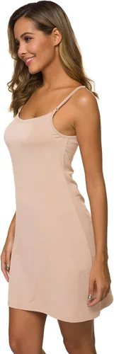 Vista 3 de Minivestido básico con tirantes delgados ajustables para mujer