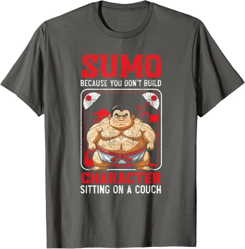 Vista 28 de Sumo Wrestler - Camiseta de lucha libre japonesa de lucha libre de sumo, Negro