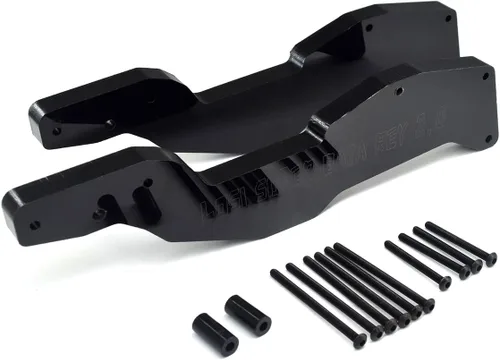 Vista 4 de 2 piezas de soporte reforzado trasero para 1/6 LOSI Super Baja Rey 2.0 RC (negro)