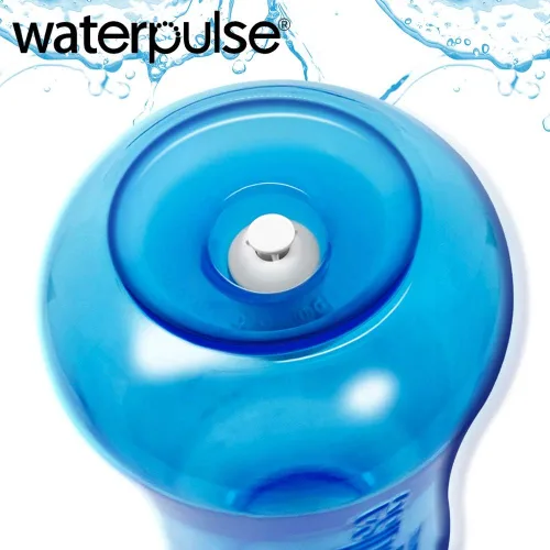Vista 5 de Waterpulse Neti Pot - Enjuague sinusal, 10.1 fl oz de irrigación nasal con termómetro adhesivo, sin BPA para adultos y niños (10.1 fl oz)