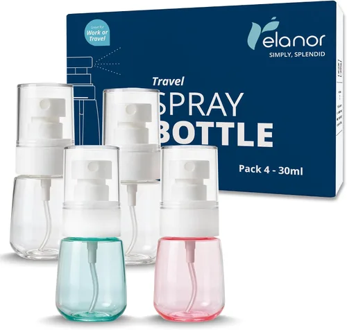 Vista 3 de RELANOR Botellas de spray de tamaño de viaje, Transparente