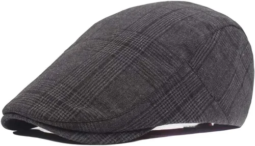 Vista 2 de paquete de 2 Algodón para hombre gorra plana Ivy Gatsby gorra sombrero