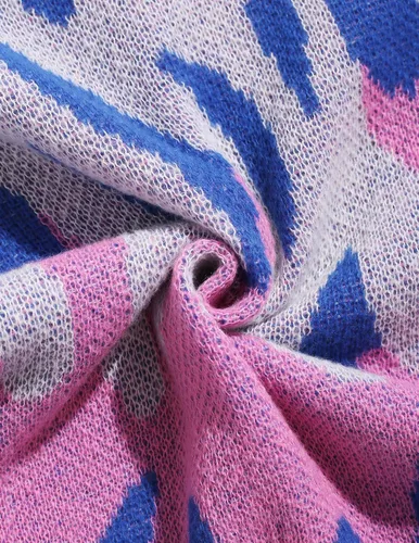 Vista 69 de ZAFUL Y2K - Suéter casual con estampado de llama estética para hombre, suéter de punto holgado, manga larga, cuello redondo