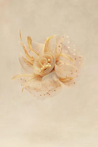 Vista 2 de BABEYOND Fascinator Hats for Women Tea Party Hat Kentucky Fascinators Headband Derby Hats Wedding Flower Feathers Hair Clip