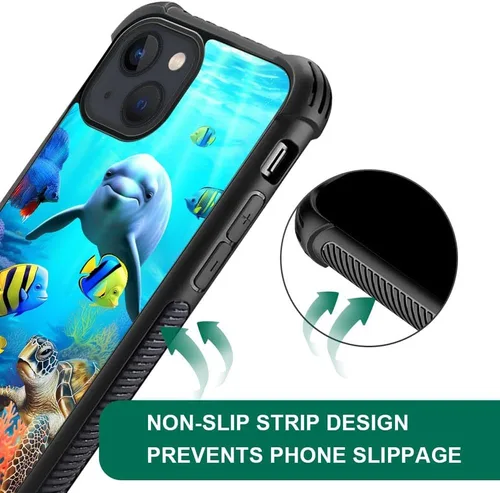 Vista 236 de Funda compatible con iPhone 15, diseño de elefantes africanos, diseño increíble a prueba de golpes, antiarañazos, carcasa trasera de policarbonato