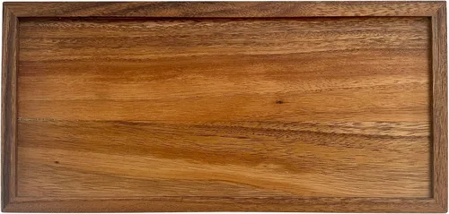 Vista 3 de Ironwood Gourmet Caja de té de madera de acacia, rectangular XL, con 10 compartimentos Store & Display Tea Bag Collections Beautiful Acacia Wood