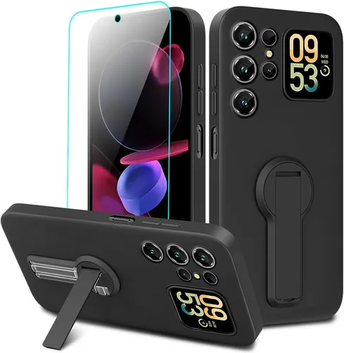 Vista 20 de Compatible con BLU Bold N4 Funda para teléfono, soporte oculto plegable giratorio de 360°, cubierta a prueba de golpes, funda protectora delgada