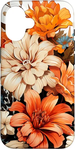 Vista 31 de Funda para iPhone 11 Pro Max Vintage Autumn Flower Fall Pumpkin Girl Women Fall