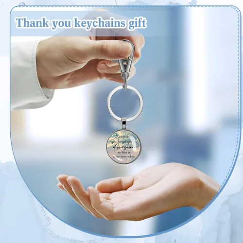 Vista 4 de 30 piezas de regalos de agradecimiento para empleados, llavero de agradecimiento para empleados, citas motivacionales para empleados, regalos