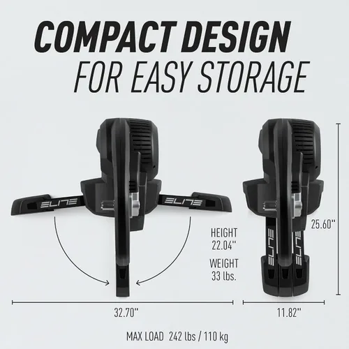 Vista 6 de Elite Direto XR Interactive Smart Trainer – Available in Standard or Zwift Cog and Click Bundle – Direct Drive Turbo Trainer for Indoor Cycling