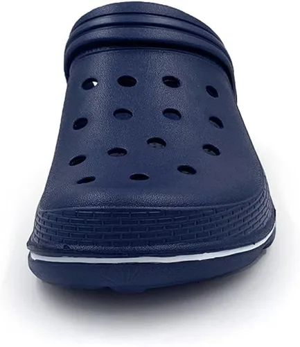 Vista 3 de Pantuflas unisex clásicas con forro de cuero estilo zuecos, AC1519