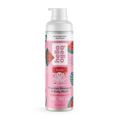 Vista 11 de Hello Bello Champú y gel de baño para niños, fórmula hipoalergénica suave, vegano y libre de crueldad, aroma cremoso de coco, 10 onzas líquidas