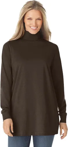 Vista 14 de Camisa algodón, cuello de tortuga, talla grande, Perfecta, para mujer. Banana
