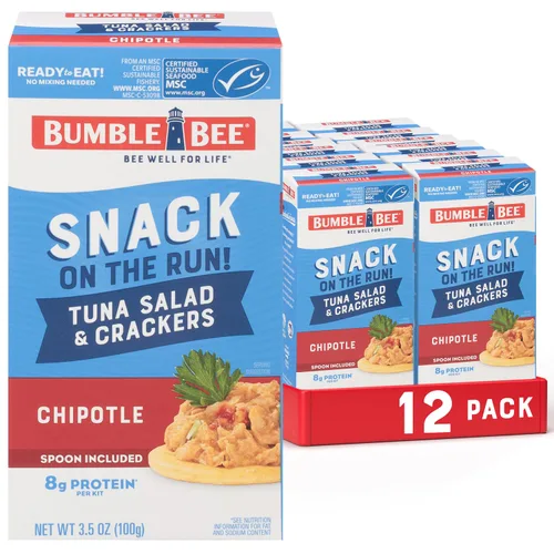 Vista 28 de Ensalada de atún Bumble Bee con galletas saladas - Sin grasa - 3.5 oz (Paquete de 3)