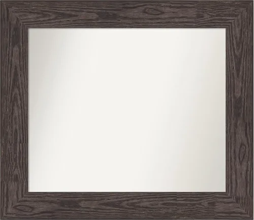 Vista 155 de Amanti Art Espejo personalizado, espejo de baño negro puente, espejo de pared o espejo de tocador de baño sobre el fregadero (26 x 26 pulgadas)