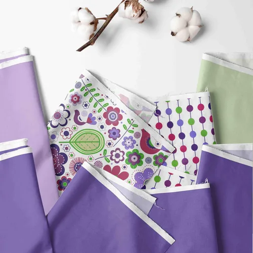 Vista 2 de Bacati - Juego de ropa de cama de algodón de 4 piezas para niñas pequeñas, 100% algodón, incluye edredón reversible, sábana bajera, sábana superior
