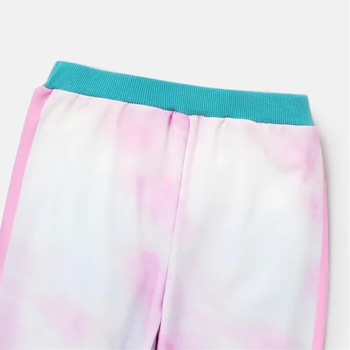 Vista 6 de Disney Frozen Princess Anna Elsa - Conjunto de sudadera con capucha y pantalones deportivos para niñas pequeñas y grandes