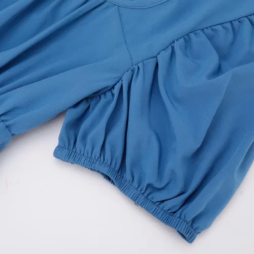 Vista 4 de HEQU - Vestidos de la época de la Regencia para mujeres, con satén, faja fruncida, vestido imperio, vestido de cintura