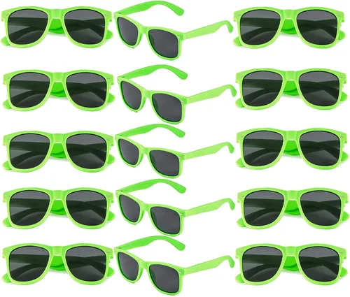 Vista 12 de Gafas de sol clásicas para hombre, paquete de 15 unidades, espejo colorido Negro Espejo