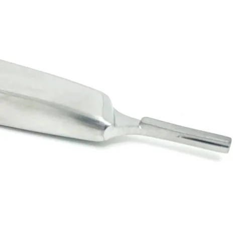 Vista 5 de 5 # Mango de hoja de acero inoxidable Bard-Parker Mango redondo 5.315 in