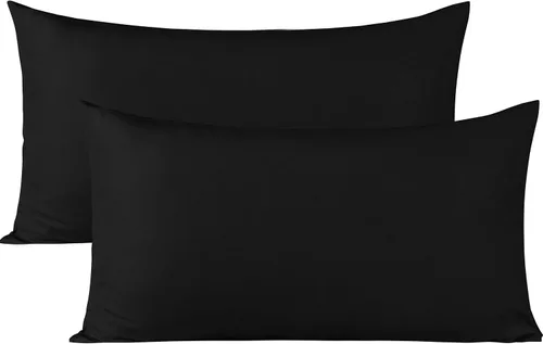 Vista 49 de BEDSUM Juego de 2 fundas de almohada de microfibra estándar suaves, resistentes a las arrugas y de fácil cuidado con cierre de sobre para niños, 20