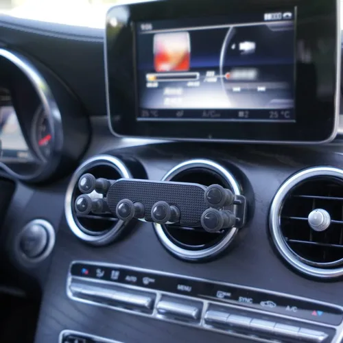 Vista 4 de X-Rnio Soporte de Montaje de Teléfono para Automóvil para Ventilación Circular Compatible con Mercedes Benz GLC, Clase C, Clase E, Clase B, Clase A