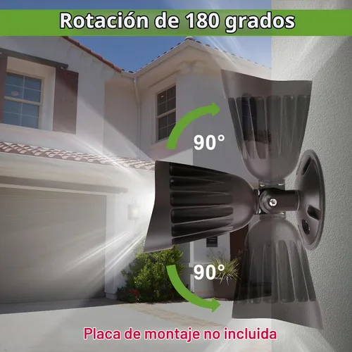 Vista 5 de Luz de inundación del proyector de la bala de 25W LED, 3500LM, 3CCT 1-Paquete